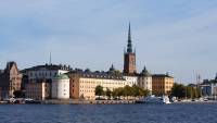 Stockholm, am Rathaus