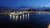 Alicante, Blick vom Schiff am frühen Morgen