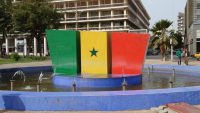 Senegal, Dakar, Brunnen am Unabhängigkeitsplatz