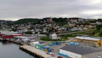 Tromsø, Blick auf Hafen und Ort