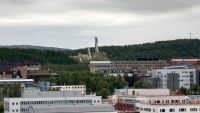 Tromsø, Blick auf das Skisprung Zentrum