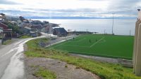 Honningsvåg, der Fussballplatz