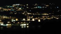 Mykonos, Stadtansichten bei Nacht