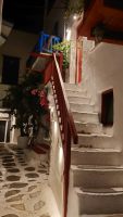 Mykonos, Stadtansichten bei Nacht