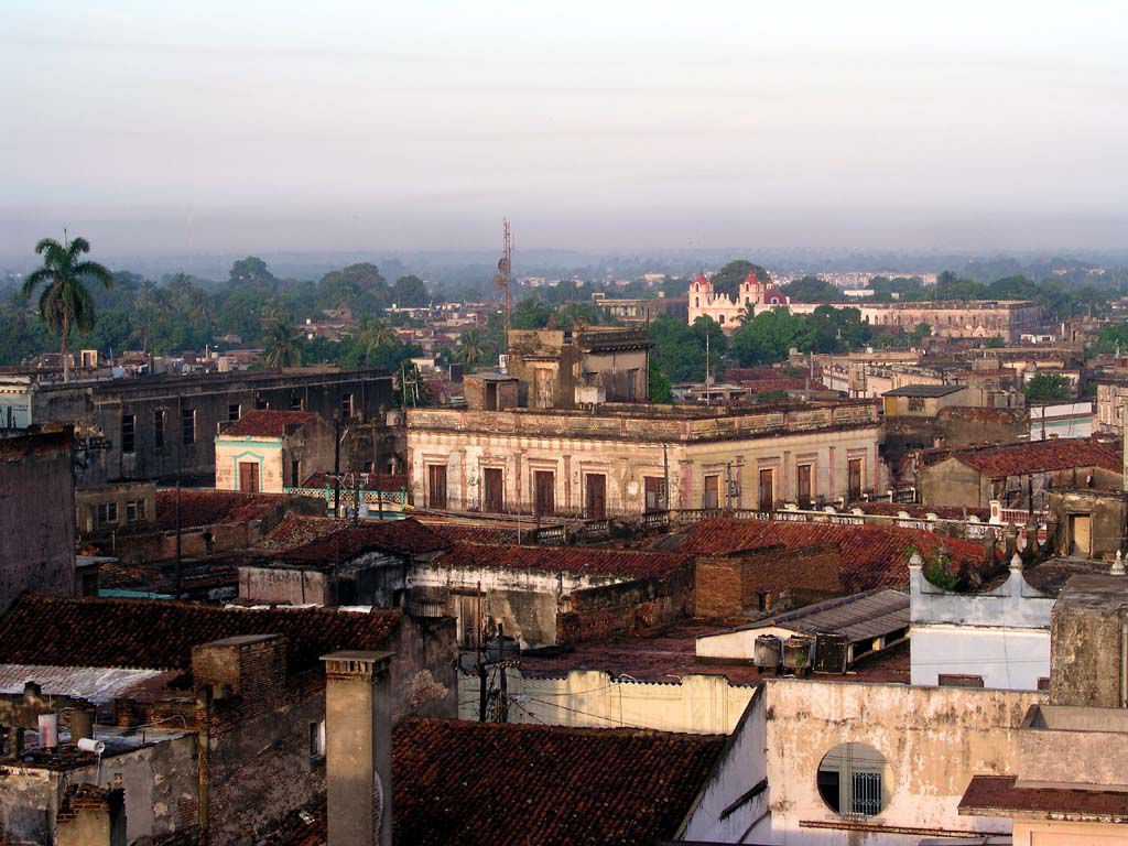 Blick über Camagüey vom Dach des Gran Hotels