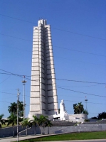 Marmorsäule am Memorial José Martí in Havanna