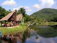 Der künstliche Lago de San Juan im Bereich des Öko Projektes Las Terrazas