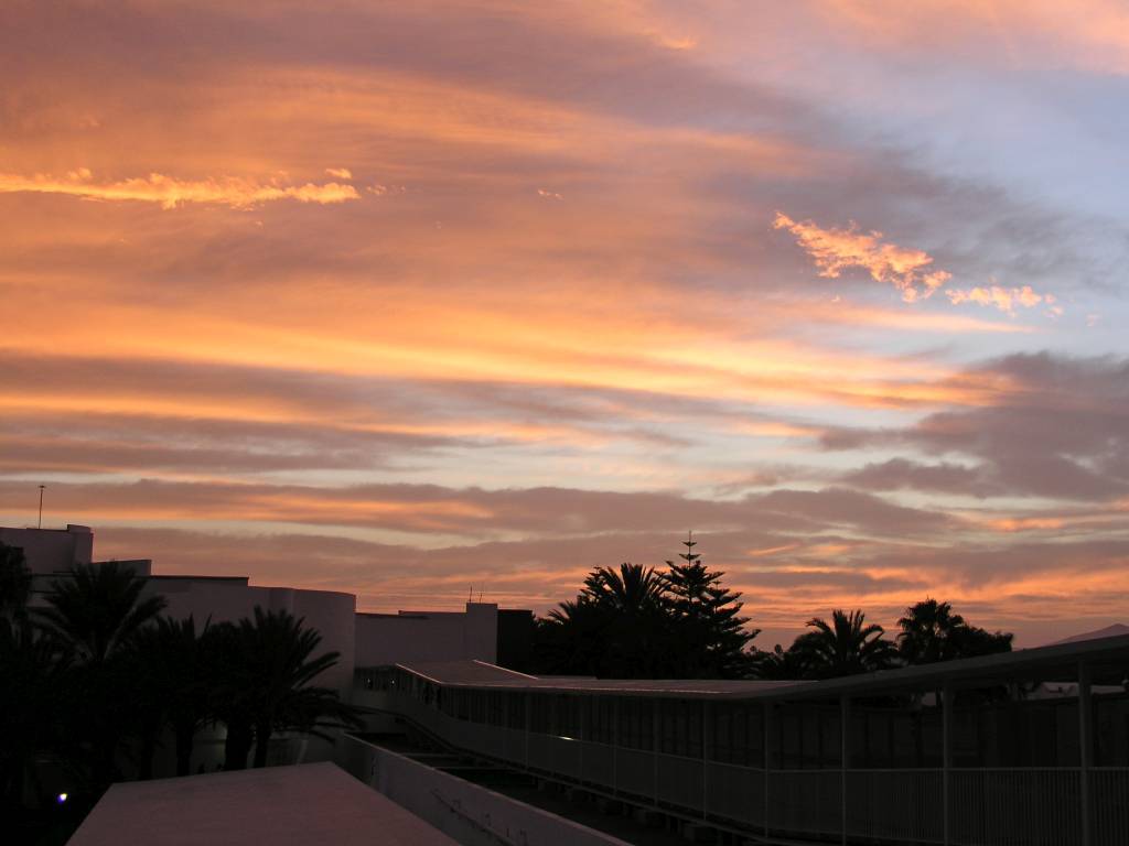 Puerto del Carmen, Hotel Riu Paraiso, Sonnenuntergang