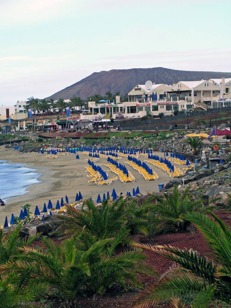 Lanzarote, Playa Blanca, an der Strandpromenade, Playa Dorada