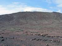 Lanzarote, Playa Blanca, Blick im Krater des Montana Roja