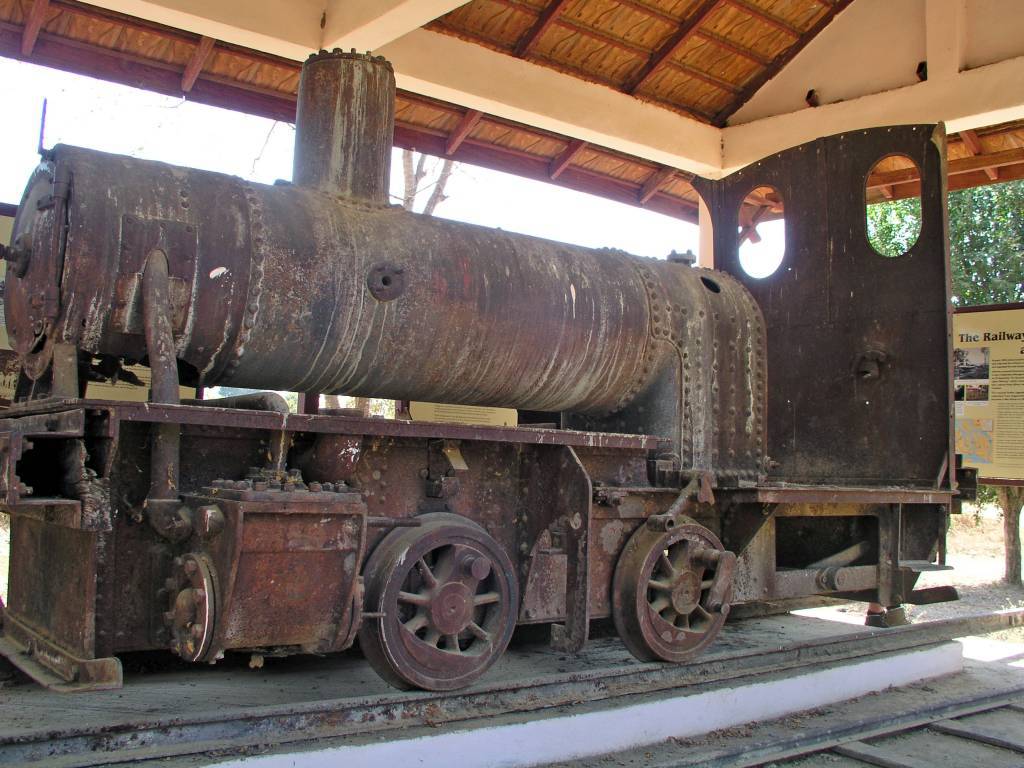Ban Khon Tai, alte Lokomotive