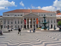 Das Teatro Nacional Dona Maria II am Rossio