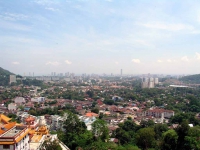 Blick über Georgetown vom Tempel Kek Lok Si aus