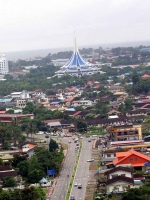 Blick auf das chinesische Rathaus von Kuching