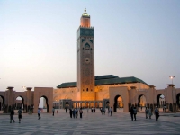 Die Hassan II. Moschee in Casablanca