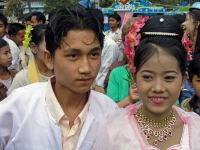 Monywa, ein Brautpaar