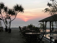 Ngwe Saung, Sonnenuntergang im Palm Beach Resort Hotel