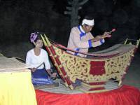 Nyaung U, Bagan, Abendessen und einheimische Tänze an der Seinnyet Nyima Pagode