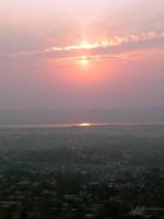 Mandalay, Blick vom Mandalay Hill Richtung Irrawaddy