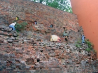 Thorn, Toruń, Stadtmauer, Holzfiguren