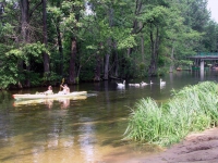 Kruttinnen, Krutyń, Paddler auf der Kruttinne