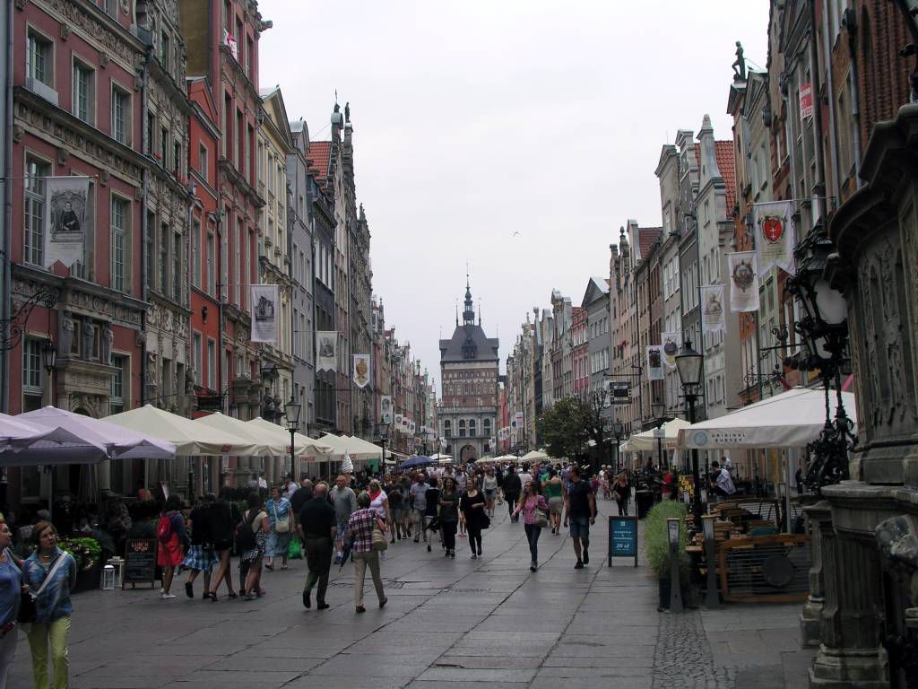 Danzig (Gdańsk), Lange Straße mit Goldenem Tor