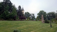 Streckenthin / Schwessin (Strzekęcino / Świeszyno), Hotel Bernsteinpalast, Gartenanlage