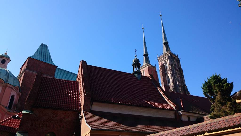 Breslau, Wrocław, Dominsel, St. Johannes Kathedrale, Breslauer Dom und St. Ägidius Kirche