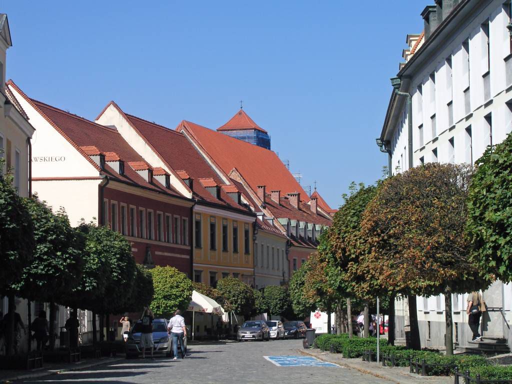 Breslau, Wrocław, Dominsel, Straße vom Kathedralenplatz