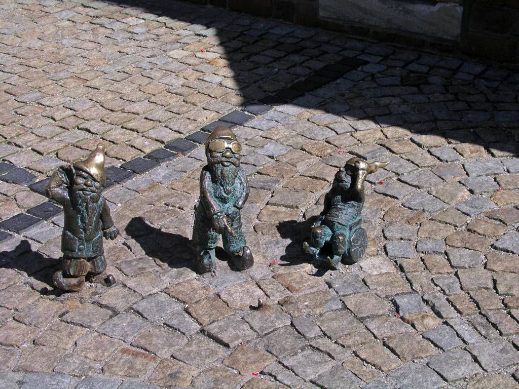Breslau, Wrocław, Marktplatz "Großer Ring", Figuren