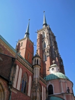 Breslau, Wrocław, Dominsel, St. Johannes Kathedrale, Breslauer Dom und St. Ägidius Kirche