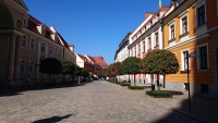 Breslau, Wrocław, Dominsel, Straße vom Kathedralenplatz