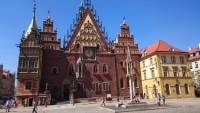 Breslau, Wrocław, Marktplatz "Großer Ring", altes Rathaus