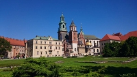 Krakau, Kraków, Wawel Höhe mit Schloss und Kathedrale