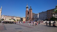 Krakau, Kraków, Hauptmarkt mit Marienkirche
