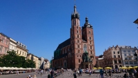 Krakau, Kraków, Hauptmarkt mit Marienkirche