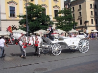 Krakau, Kraków, Hauptmarkt, Kutsche