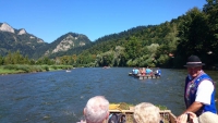 Floßfahrt auf dem Dunajec Fluss von Sromowce Wyżne -  Kąty bis Szczawnica Pieniny