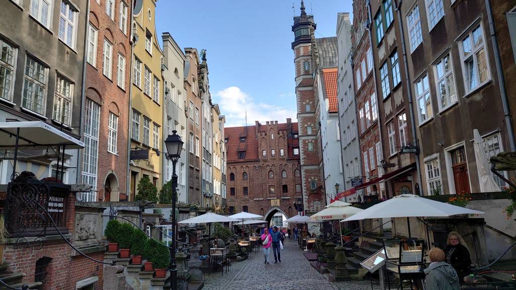 Gdańsk, Danzig, Häuser in der Frauengasse