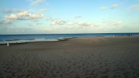 Gdańsk, Danzig, Strand vor dem Novotel Marina