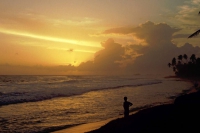 Hikkaduwa, Sonnenuntergang am Strand