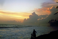 Hikkaduwa, Sonnenuntergang am Strand