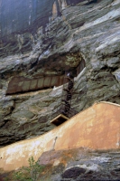 Sigiriya, Sigiriyafelsen, Aufgang zu den Wolkenmädchen