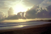 Koggala Beach Hotel, Sonnenuntergang am Strand