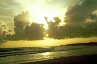 Koggala Beach Hotel, Sonnenuntergang am Strand