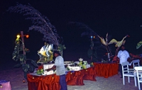 Koggala Beach Hotel, Buffet am Strand