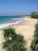 Strand vor dem Koggala Beach Hotel Richtung Norden