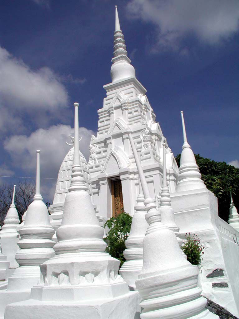 Innerhalb des Wat Pra Buddhabath in Saraburi