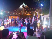 Ko Samui, Choeng Mon Beach, Straßenunterhaltung Kickboxen