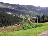 Spindlermühle, Blick vom Skiarreal im Süden über Svaty Petr